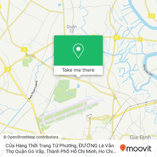 Cửa Hàng Thời Trang Tứ Phương, ĐƯỜNG Lê Văn Thọ Quận Gò Vấp, Thành Phố Hồ Chí Minh map