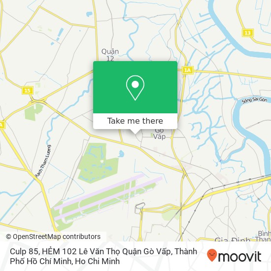 Culp 85, HẺM 102 Lê Văn Thọ Quận Gò Vấp, Thành Phố Hồ Chí Minh map