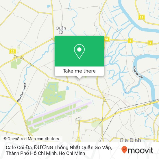 Cafe Cõi Đá, ĐƯỜNG Thống Nhất Quận Gò Vấp, Thành Phố Hồ Chí Minh map