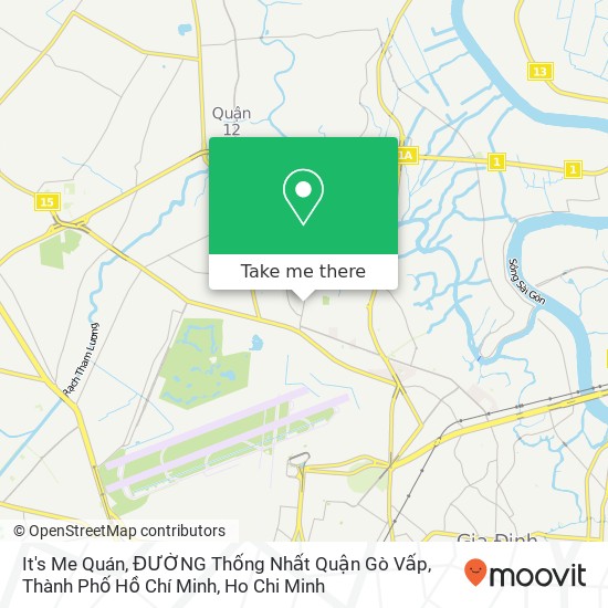 It's Me Quán, ĐƯỜNG Thống Nhất Quận Gò Vấp, Thành Phố Hồ Chí Minh map