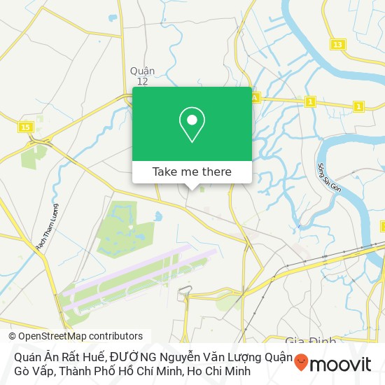 Quán Ăn Rất Huế, ĐƯỜNG Nguyễn Văn Lượng Quận Gò Vấp, Thành Phố Hồ Chí Minh map