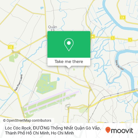 Lóc Cóc Rock, ĐƯỜNG Thống Nhất Quận Gò Vấp, Thành Phố Hồ Chí Minh map