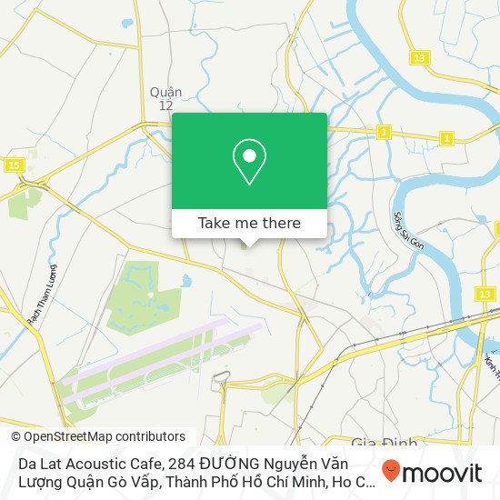 Da Lat Acoustic Cafe, 284 ĐƯỜNG Nguyễn Văn Lượng Quận Gò Vấp, Thành Phố Hồ Chí Minh map