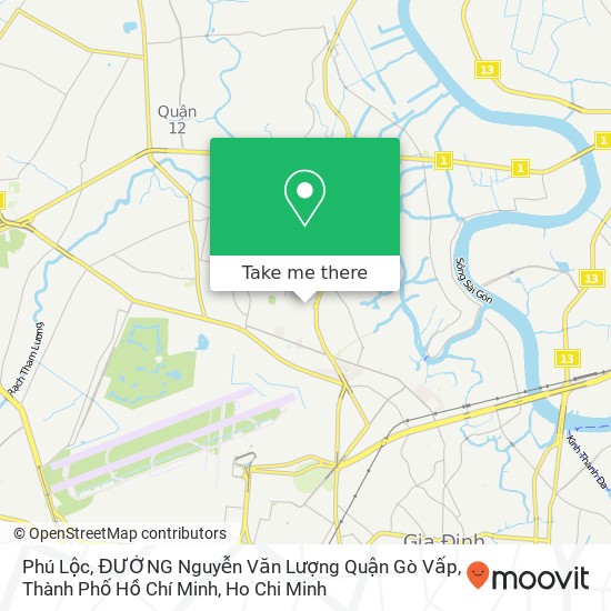 Phú Lộc, ĐƯỜNG Nguyễn Văn Lượng Quận Gò Vấp, Thành Phố Hồ Chí Minh map