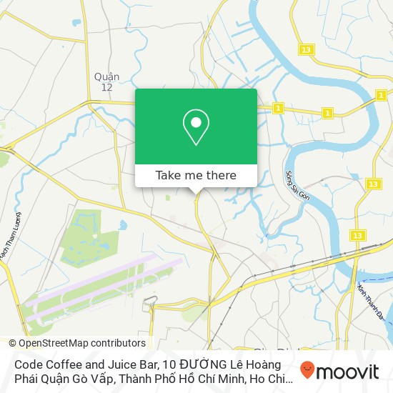 Code Coffee and Juice Bar, 10 ĐƯỜNG Lê Hoàng Phái Quận Gò Vấp, Thành Phố Hồ Chí Minh map