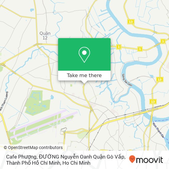 Cafe Phượng, ĐƯỜNG Nguyễn Oanh Quận Gò Vấp, Thành Phố Hồ Chí Minh map