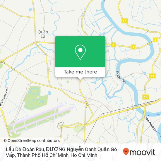 Lẩu Dê Đoàn Râu, ĐƯỜNG Nguyễn Oanh Quận Gò Vấp, Thành Phố Hồ Chí Minh map
