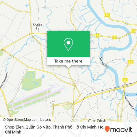 Shop Elen, Quận Gò Vấp, Thành Phố Hồ Chí Minh map