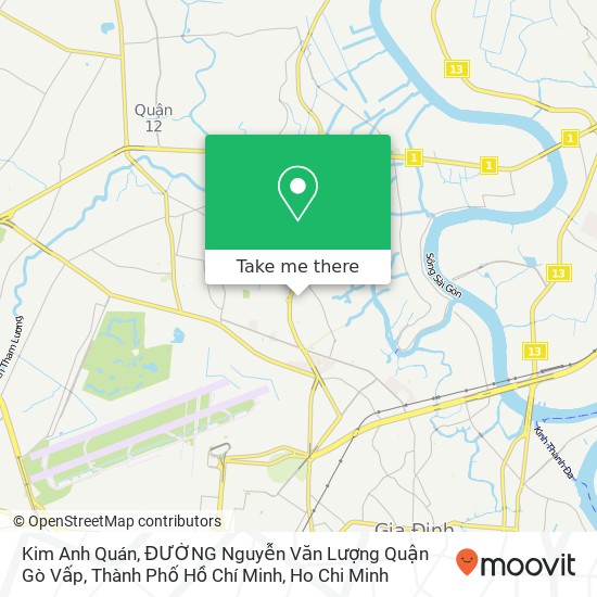 Kim Anh Quán, ĐƯỜNG Nguyễn Văn Lượng Quận Gò Vấp, Thành Phố Hồ Chí Minh map