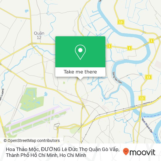 Hoa Thảo Mộc, ĐƯỜNG Lê Đức Thọ Quận Gò Vấp, Thành Phố Hồ Chí Minh map