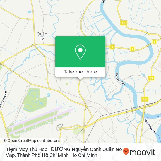 Tiệm May Thu Hoài, ĐƯỜNG Nguyễn Oanh Quận Gò Vấp, Thành Phố Hồ Chí Minh map