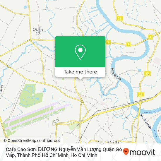 Cafe Cao Sơn, ĐƯỜNG Nguyễn Văn Lượng Quận Gò Vấp, Thành Phố Hồ Chí Minh map
