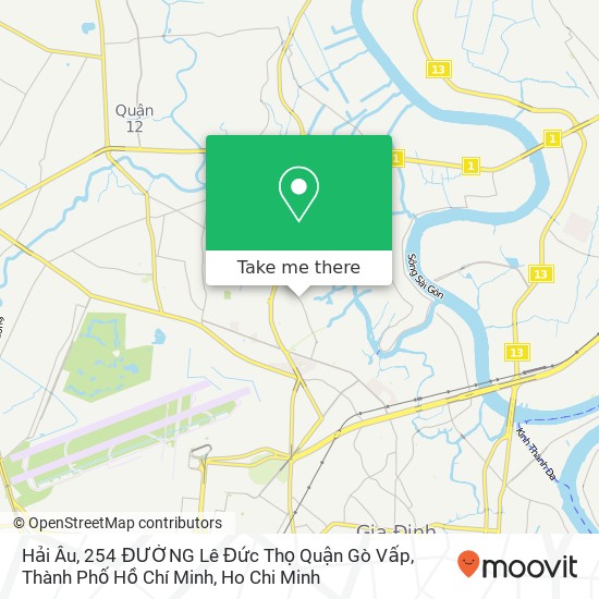 Hải Âu, 254 ĐƯỜNG Lê Đức Thọ Quận Gò Vấp, Thành Phố Hồ Chí Minh map