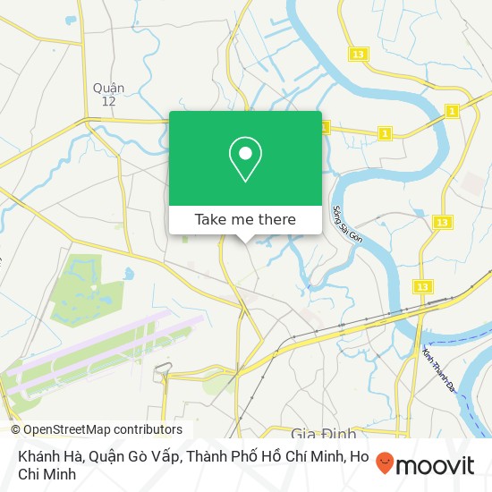 Khánh Hà, Quận Gò Vấp, Thành Phố Hồ Chí Minh map