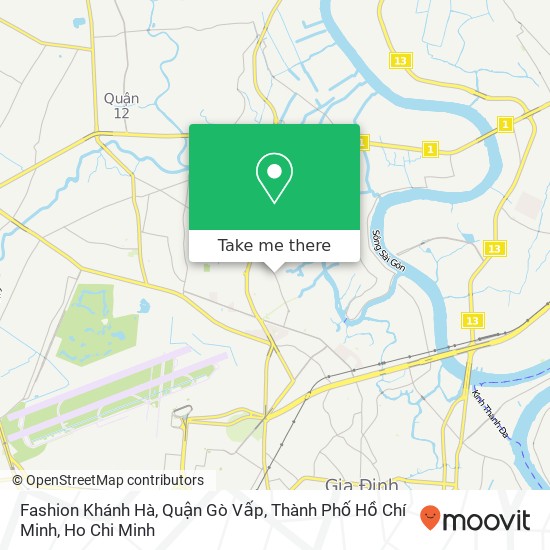 Fashion Khánh Hà, Quận Gò Vấp, Thành Phố Hồ Chí Minh map