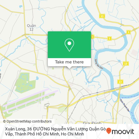 Xuân Long, 36 ĐƯỜNG Nguyễn Văn Lượng Quận Gò Vấp, Thành Phố Hồ Chí Minh map