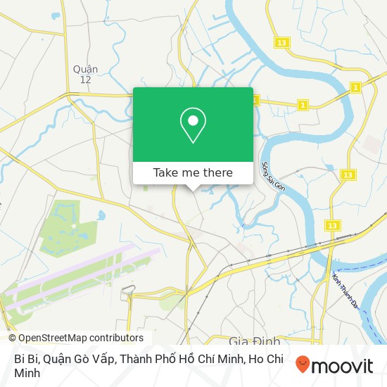 Bi Bi, Quận Gò Vấp, Thành Phố Hồ Chí Minh map
