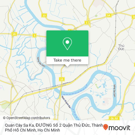 Quán Cây Sa Ka, ĐƯỜNG Số 2 Quận Thủ Đức, Thành Phố Hồ Chí Minh map