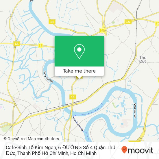 Cafe-Sinh Tố Kim Ngân, 6 ĐƯỜNG Số 4 Quận Thủ Đức, Thành Phố Hồ Chí Minh map