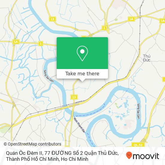 Quán Ốc Đêm II, 77 ĐƯỜNG Số 2 Quận Thủ Đức, Thành Phố Hồ Chí Minh map