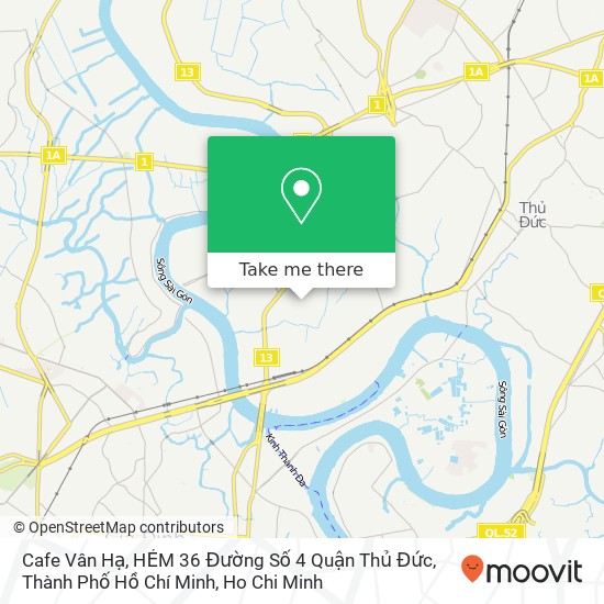 Cafe Vân Hạ, HẺM 36 Đường Số 4 Quận Thủ Đức, Thành Phố Hồ Chí Minh map