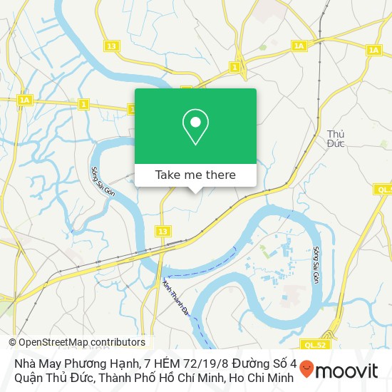 Nhà May Phương Hạnh, 7 HẺM 72 / 19 / 8 Đường Số 4 Quận Thủ Đức, Thành Phố Hồ Chí Minh map