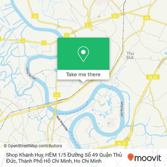 Shop Khánh Huy, HẺM 1 / 5 Đường Số 49 Quận Thủ Đức, Thành Phố Hồ Chí Minh map