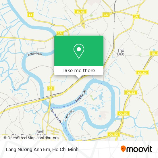 Làng Nướng Anh Em map