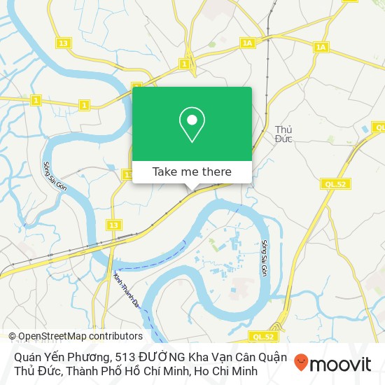 Quán Yến Phương, 513 ĐƯỜNG Kha Vạn Cân Quận Thủ Đức, Thành Phố Hồ Chí Minh map