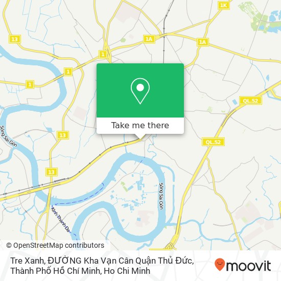 Tre Xanh, ĐƯỜNG Kha Vạn Cân Quận Thủ Đức, Thành Phố Hồ Chí Minh map