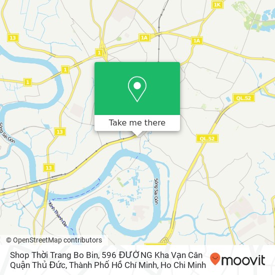 Shop Thời Trang Bo Bin, 596 ĐƯỜNG Kha Vạn Cân Quận Thủ Đức, Thành Phố Hồ Chí Minh map