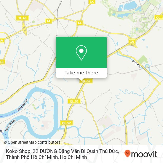 Koko Shop, 22 ĐƯỜNG Đặng Văn Bi Quận Thủ Đức, Thành Phố Hồ Chí Minh map