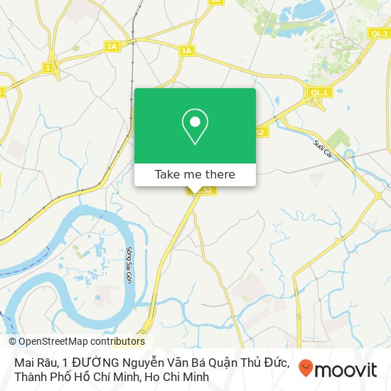 Mai Râu, 1 ĐƯỜNG Nguyễn Văn Bá Quận Thủ Đức, Thành Phố Hồ Chí Minh map
