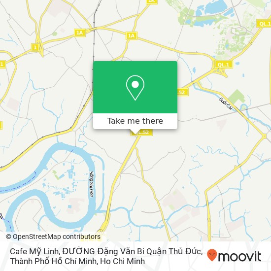 Cafe Mỹ Linh, ĐƯỜNG Đặng Văn Bi Quận Thủ Đức, Thành Phố Hồ Chí Minh map