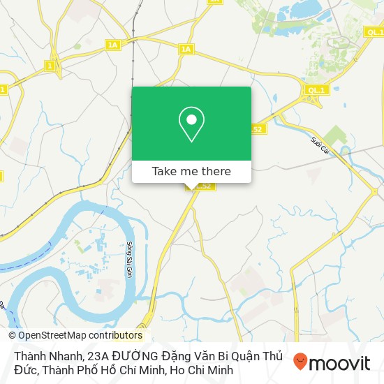 Thành Nhanh, 23A ĐƯỜNG Đặng Văn Bi Quận Thủ Đức, Thành Phố Hồ Chí Minh map