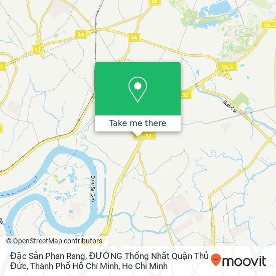 Đặc Sản Phan Rang, ĐƯỜNG Thống Nhất Quận Thủ Đức, Thành Phố Hồ Chí Minh map
