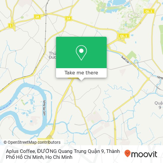 Aplus Coffee, ĐƯỜNG Quang Trung Quận 9, Thành Phố Hồ Chí Minh map