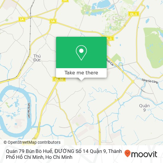 Quán 79 Bún Bò Huế, ĐƯỜNG Số 14 Quận 9, Thành Phố Hồ Chí Minh map