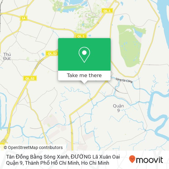 Tân Đồng Bằng Sông Xanh, ĐƯỜNG Lã Xuân Oai Quận 9, Thành Phố Hồ Chí Minh map