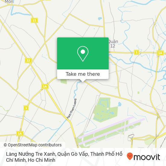 Làng Nướng Tre Xanh, Quận Gò Vấp, Thành Phố Hồ Chí Minh map