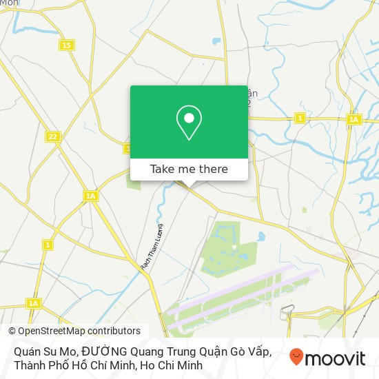 Quán Su Mo, ĐƯỜNG Quang Trung Quận Gò Vấp, Thành Phố Hồ Chí Minh map