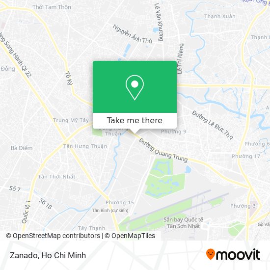 Zanado map