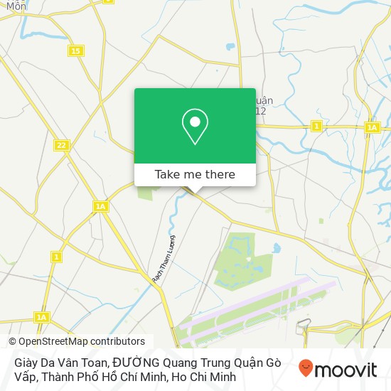 Giày Da Vân Toan, ĐƯỜNG Quang Trung Quận Gò Vấp, Thành Phố Hồ Chí Minh map