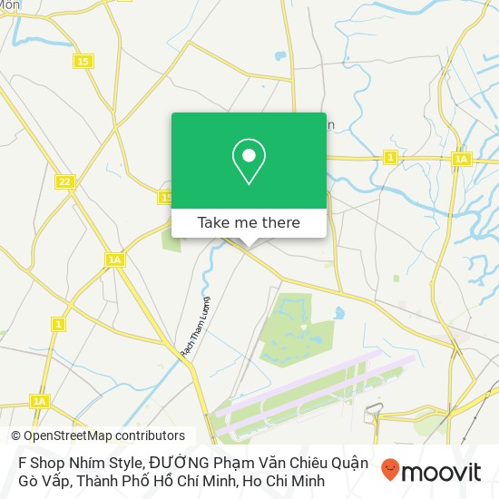 F Shop Nhím Style, ĐƯỜNG Phạm Văn Chiêu Quận Gò Vấp, Thành Phố Hồ Chí Minh map