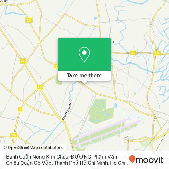 Bánh Cuốn Nóng Kim Châu, ĐƯỜNG Phạm Văn Chiêu Quận Gò Vấp, Thành Phố Hồ Chí Minh map