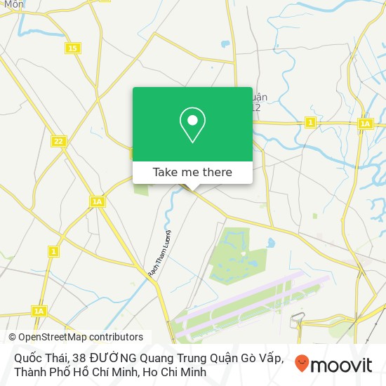Quốc Thái, 38 ĐƯỜNG Quang Trung Quận Gò Vấp, Thành Phố Hồ Chí Minh map