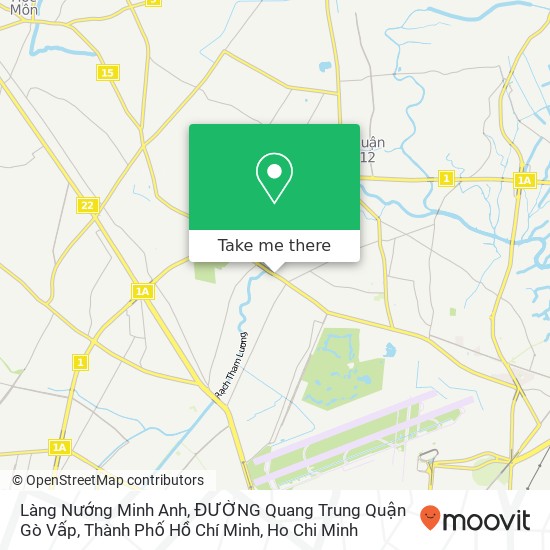 Làng Nướng Minh Anh, ĐƯỜNG Quang Trung Quận Gò Vấp, Thành Phố Hồ Chí Minh map