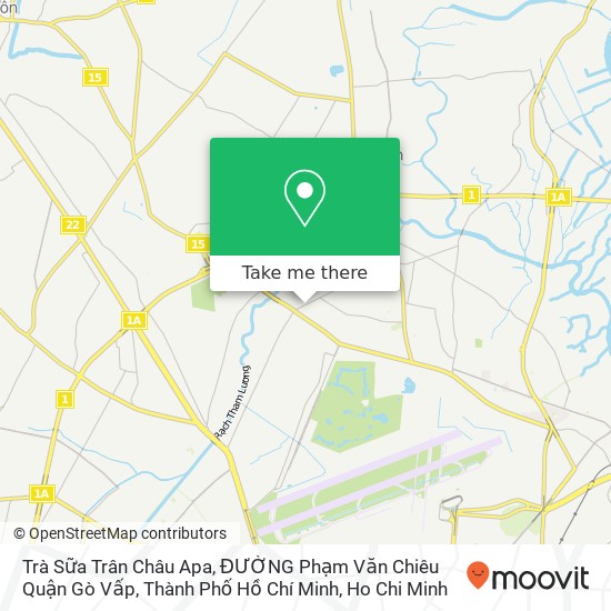 Trà Sữa Trân Châu Apa, ĐƯỜNG Phạm Văn Chiêu Quận Gò Vấp, Thành Phố Hồ Chí Minh map