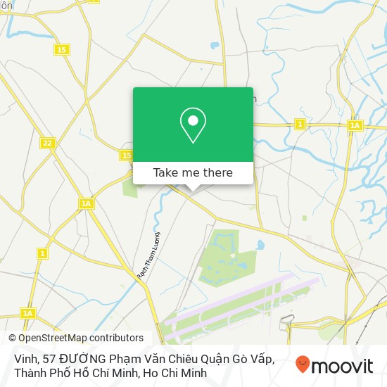 Vinh, 57 ĐƯỜNG Phạm Văn Chiêu Quận Gò Vấp, Thành Phố Hồ Chí Minh map