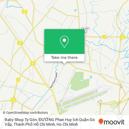 Baby Shop Ty Gôn, ĐƯỜNG Phan Huy Ích Quận Gò Vấp, Thành Phố Hồ Chí Minh map